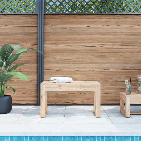 vidaXL Gartenbank 80x38x45 cm Massivholz Kiefer