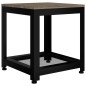 vidaXL Beistelltisch Grau und Schwarz 40x40x45 cm MDF und Eisen vidaXL Beistelltisch Grau und Schwarz 40x40x45 cm MDF und Eisen