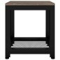 vidaXL Beistelltisch Grau und Schwarz 40x40x45 cm MDF und Eisen vidaXL Beistelltisch Grau und Schwarz 40x40x45 cm MDF und Eisen