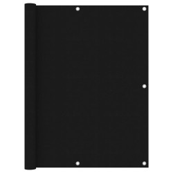 vidaXL Balkon-Sichtschutz Schwarz 120x400 cm Oxford-Gewebe