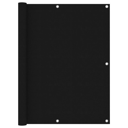 vidaXL Balkon-Sichtschutz Schwarz 120x400 cm Oxford-Gewebe