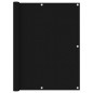 vidaXL Balkon-Sichtschutz Schwarz 120x400 cm Oxford-Gewebe vidaXL Balkon-Sichtschutz Schwarz 120x400 cm Oxford-Gewebe