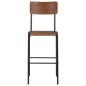 vidaXL Barhocker 2 Stk. Braun Massives Sperrholz Stahl vidaXL Barhocker 2 Stk. Braun Massives Sperrholz Stahl