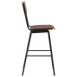 vidaXL Barhocker 2 Stk. Braun Massives Sperrholz Stahl vidaXL Barhocker 2 Stk. Braun Massives Sperrholz Stahl
