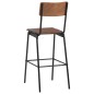 vidaXL Barhocker 2 Stk. Braun Massives Sperrholz Stahl vidaXL Barhocker 2 Stk. Braun Massives Sperrholz Stahl