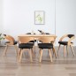 vidaXL Esszimmerstühle 6 Stk. Schwarz Bugholz und Kunstleder vidaXL Esszimmerstühle 6 Stk. Schwarz Bugholz und Kunstleder