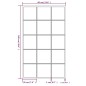 vidaXL Wandspiegel 3 Stk. Schwarz 100x60 cm Metall vidaXL Wandspiegel 3 Stk. Schwarz 100x60 cm Metall