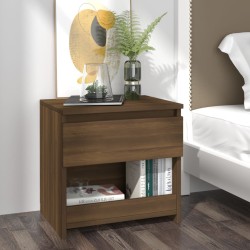 vidaXL Nachttisch Braun Eichen-Optik 40x30x39 cm Holzwerkstoff