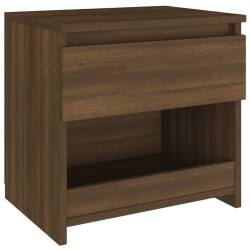 vidaXL Nachttisch Braun Eichen-Optik 40x30x39 cm Holzwerkstoff