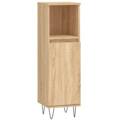 vidaXL Badschrank Sonoma-Eiche 30x30x100 cm Holzwerkstoff