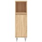 vidaXL Badschrank Sonoma-Eiche 30x30x100 cm Holzwerkstoff vidaXL Badschrank Sonoma-Eiche 30x30x100 cm Holzwerkstoff