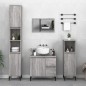 vidaXL Badschrank Grau Sonoma 30x30x100 cm Holzwerkstoff vidaXL Badschrank Grau Sonoma 30x30x100 cm Holzwerkstoff