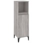 vidaXL Badschrank Grau Sonoma 30x30x100 cm Holzwerkstoff vidaXL Badschrank Grau Sonoma 30x30x100 cm Holzwerkstoff