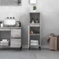 vidaXL Badschrank Grau Sonoma 30x30x100 cm Holzwerkstoff vidaXL Badschrank Grau Sonoma 30x30x100 cm Holzwerkstoff