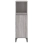 vidaXL Badschrank Grau Sonoma 30x30x100 cm Holzwerkstoff vidaXL Badschrank Grau Sonoma 30x30x100 cm Holzwerkstoff