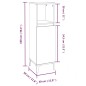 vidaXL Badschrank Grau Sonoma 30x30x100 cm Holzwerkstoff vidaXL Badschrank Grau Sonoma 30x30x100 cm Holzwerkstoff