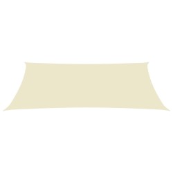 vidaXL Sonnensegel Oxford-Gewebe Rechteckig 3x6 m Creme