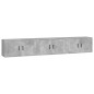vidaXL TV-Wandschränke 3 Stk. Betongrau 80x34,5x40 cm vidaXL TV-Wandschränke 3 Stk. Betongrau 80x34,5x40 cm