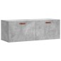vidaXL Wandschrank Betongrau 100x36,5x35 cm Holzwerkstoff vidaXL Wandschrank Betongrau 100x36,5x35 cm Holzwerkstoff