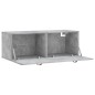 vidaXL Wandschrank Betongrau 100x36,5x35 cm Holzwerkstoff vidaXL Wandschrank Betongrau 100x36,5x35 cm Holzwerkstoff