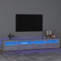 vidaXL TV-Schrank mit LED-Leuchten Betongrau 240x35x40 cm vidaXL TV-Schrank mit LED-Leuchten Betongrau 240x35x40 cm
