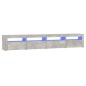 vidaXL TV-Schrank mit LED-Leuchten Betongrau 240x35x40 cm vidaXL TV-Schrank mit LED-Leuchten Betongrau 240x35x40 cm