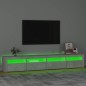 vidaXL TV-Schrank mit LED-Leuchten Betongrau 240x35x40 cm vidaXL TV-Schrank mit LED-Leuchten Betongrau 240x35x40 cm