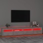 vidaXL TV-Schrank mit LED-Leuchten Betongrau 240x35x40 cm vidaXL TV-Schrank mit LED-Leuchten Betongrau 240x35x40 cm