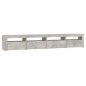 vidaXL TV-Schrank mit LED-Leuchten Betongrau 240x35x40 cm vidaXL TV-Schrank mit LED-Leuchten Betongrau 240x35x40 cm
