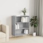 vidaXL Bücherregal Betongrau 69,5x32,5x90 cm Holzwerkstoff vidaXL Bücherregal Betongrau 69,5x32,5x90 cm Holzwerkstoff