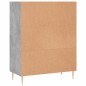 vidaXL Bücherregal Betongrau 69,5x32,5x90 cm Holzwerkstoff vidaXL Bücherregal Betongrau 69,5x32,5x90 cm Holzwerkstoff