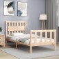 vidaXL Massivholzbett mit Kopfteil 90x200 cm vidaXL Massivholzbett mit Kopfteil 90x200 cm