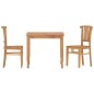 vidaXL 3-tlg. Garten-Essgruppe Massivholz Teak vidaXL 3-tlg. Garten-Essgruppe Massivholz Teak