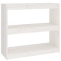 vidaXL Bücherregal Raumteiler Weiß 80x30x71,5 cm Massivholz Kiefer vidaXL Bücherregal Raumteiler Weiß 80x30x71,5 cm Massivholz Kiefer