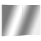 vidaXL Bad-Spiegelschrank Weiß 80x15x60 cm MDF vidaXL Bad-Spiegelschrank Weiß 80x15x60 cm MDF