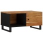vidaXL Couchtisch 80x50x40 cm Massivholz Akazie & Holzwerkstoff vidaXL Couchtisch 80x50x40 cm Massivholz Akazie & Holzwerkstoff