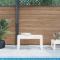 vidaXL Gartenbank Weiß 80x38x45 cm Massivholz Kiefer vidaXL Gartenbank Weiß 80x38x45 cm Massivholz Kiefer