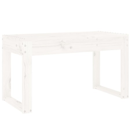 vidaXL Gartenbank Weiß 80x38x45 cm Massivholz Kiefer