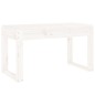 vidaXL Gartenbank Weiß 80x38x45 cm Massivholz Kiefer vidaXL Gartenbank Weiß 80x38x45 cm Massivholz Kiefer