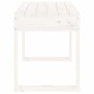 vidaXL Gartenbank Weiß 80x38x45 cm Massivholz Kiefer vidaXL Gartenbank Weiß 80x38x45 cm Massivholz Kiefer