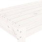vidaXL Gartenbank Weiß 80x38x45 cm Massivholz Kiefer vidaXL Gartenbank Weiß 80x38x45 cm Massivholz Kiefer