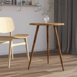 vidaXL Bistrotisch Dunkelbraun Ø60x76 cm MDF und Eisen