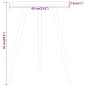 vidaXL Bistrotisch Dunkelbraun Ø60x76 cm MDF und Eisen vidaXL Bistrotisch Dunkelbraun Ø60x76 cm MDF und Eisen