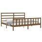 vidaXL Bettgestell mit Kopfteil Honigbraun 180x200 cm Massivholz vidaXL Bettgestell mit Kopfteil Honigbraun 180x200 cm Massivholz