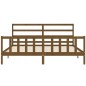 vidaXL Bettgestell mit Kopfteil Honigbraun 180x200 cm Massivholz vidaXL Bettgestell mit Kopfteil Honigbraun 180x200 cm Massivholz