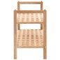 vidaXL Schuhregal Walnussholz Massiv 69x26x40 cm vidaXL Schuhregal Walnussholz Massiv 69x26x40 cm
