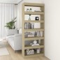 vidaXL Bücherregal/Raumteiler Sonoma-Eiche 80x30x198 cm Holzwerkstoff vidaXL Bücherregal/Raumteiler Sonoma-Eiche 80x30x198 cm Holzwerkstoff