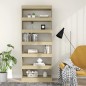 vidaXL Bücherregal/Raumteiler Sonoma-Eiche 80x30x198 cm Holzwerkstoff vidaXL Bücherregal/Raumteiler Sonoma-Eiche 80x30x198 cm Holzwerkstoff