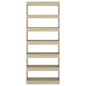 vidaXL Bücherregal/Raumteiler Sonoma-Eiche 80x30x198 cm Holzwerkstoff vidaXL Bücherregal/Raumteiler Sonoma-Eiche 80x30x198 cm Holzwerkstoff
