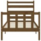vidaXL Bettrahmen mit Kopfteil Honigbraun 90x190 cm Massivholz vidaXL Bettrahmen mit Kopfteil Honigbraun 90x190 cm Massivholz
